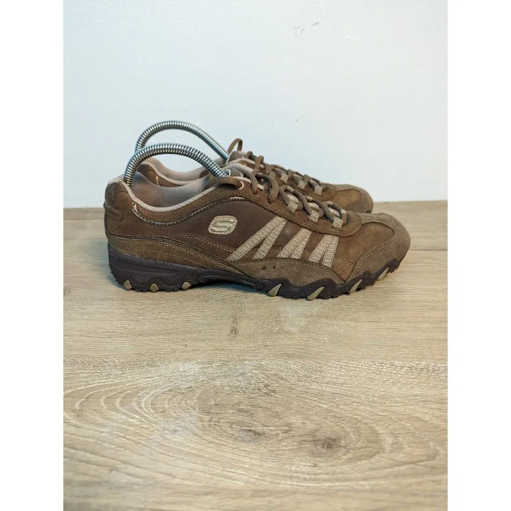 Skechers Womens Compulsions Blender 46884 Brown Casual Shoes Sneakers Size 10 - Picture 5 of 9